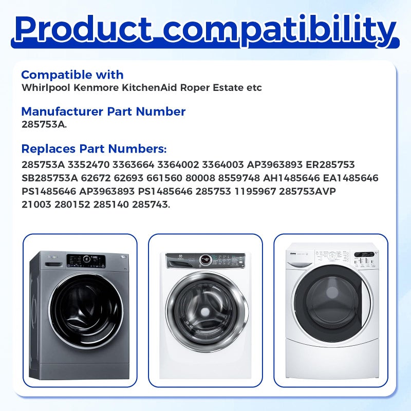 DRELD 285753A Washer Metal Core Motor Coupling Kit, Replace AP3963893, PS1485646, 1195967, 285753AVP, 21003, 280152, 285140, 285743, Compatible with Whirlpool, Kenmore Washers - Image 5